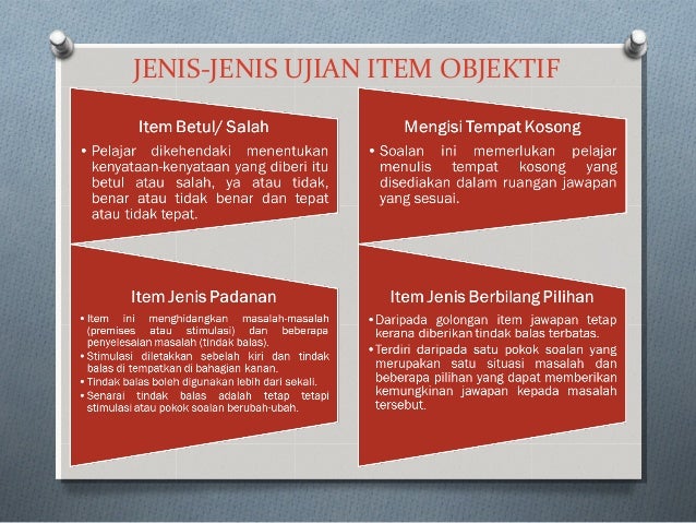 Jenis-Jenis Ujian