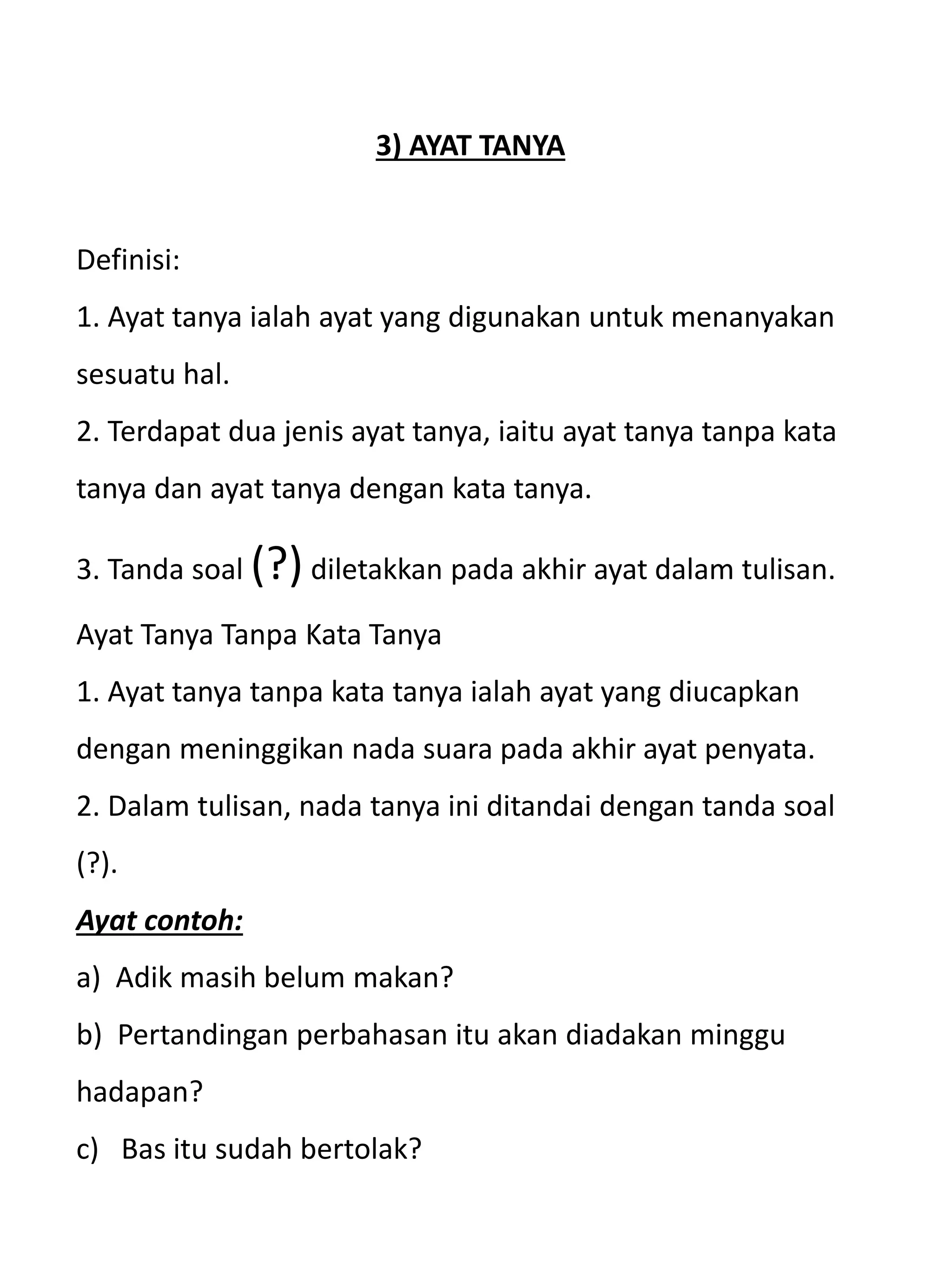 Jenis-jenis ayat bahasa melayu | PPTX