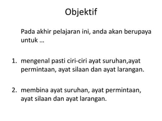 Contoh Ayat Silaan Dalam Jalan Raya