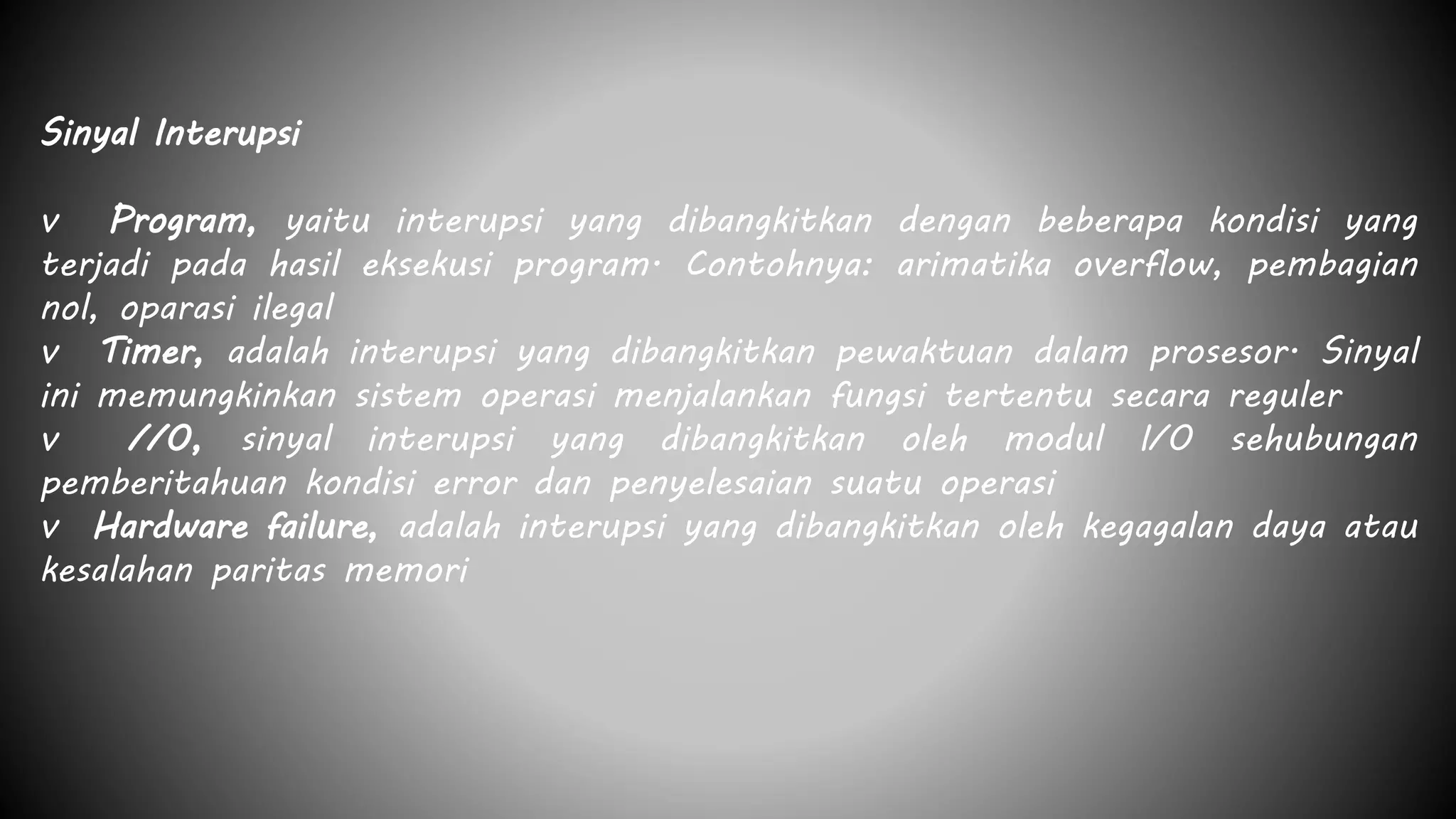 Jenis dan proses interupsi | PPTX