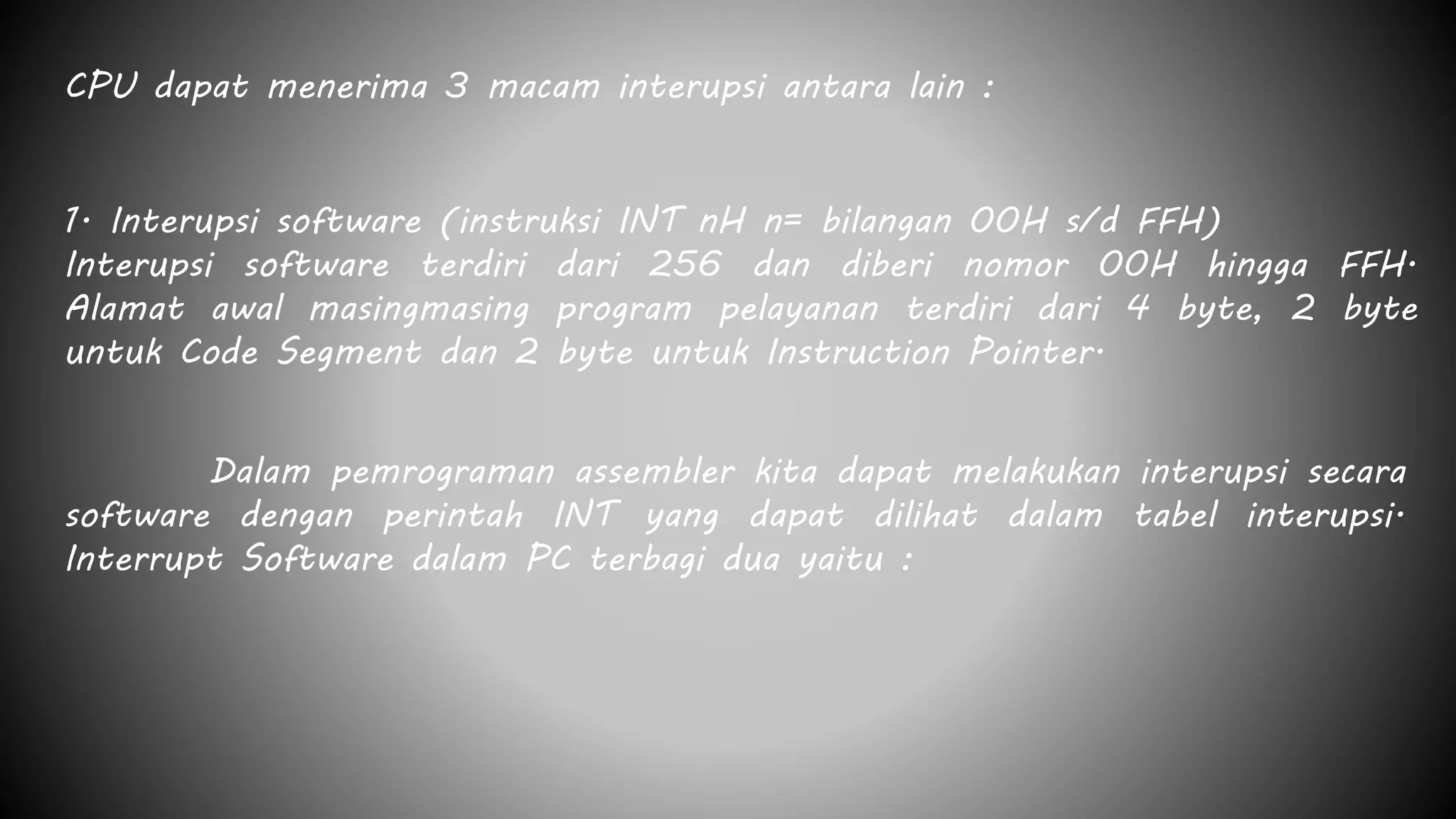 Jenis dan proses interupsi | PPTX
