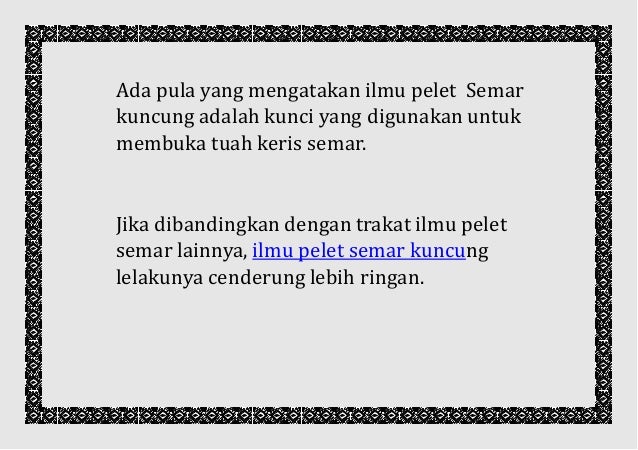 Jenis ilmu pelet semar yang tersebar di nusantara