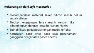 JENIS INTRAOCULAR LENS............................ | PPTX
