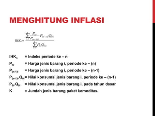 Jenis – jenis inflasi & menghitung inflasi | PPTX