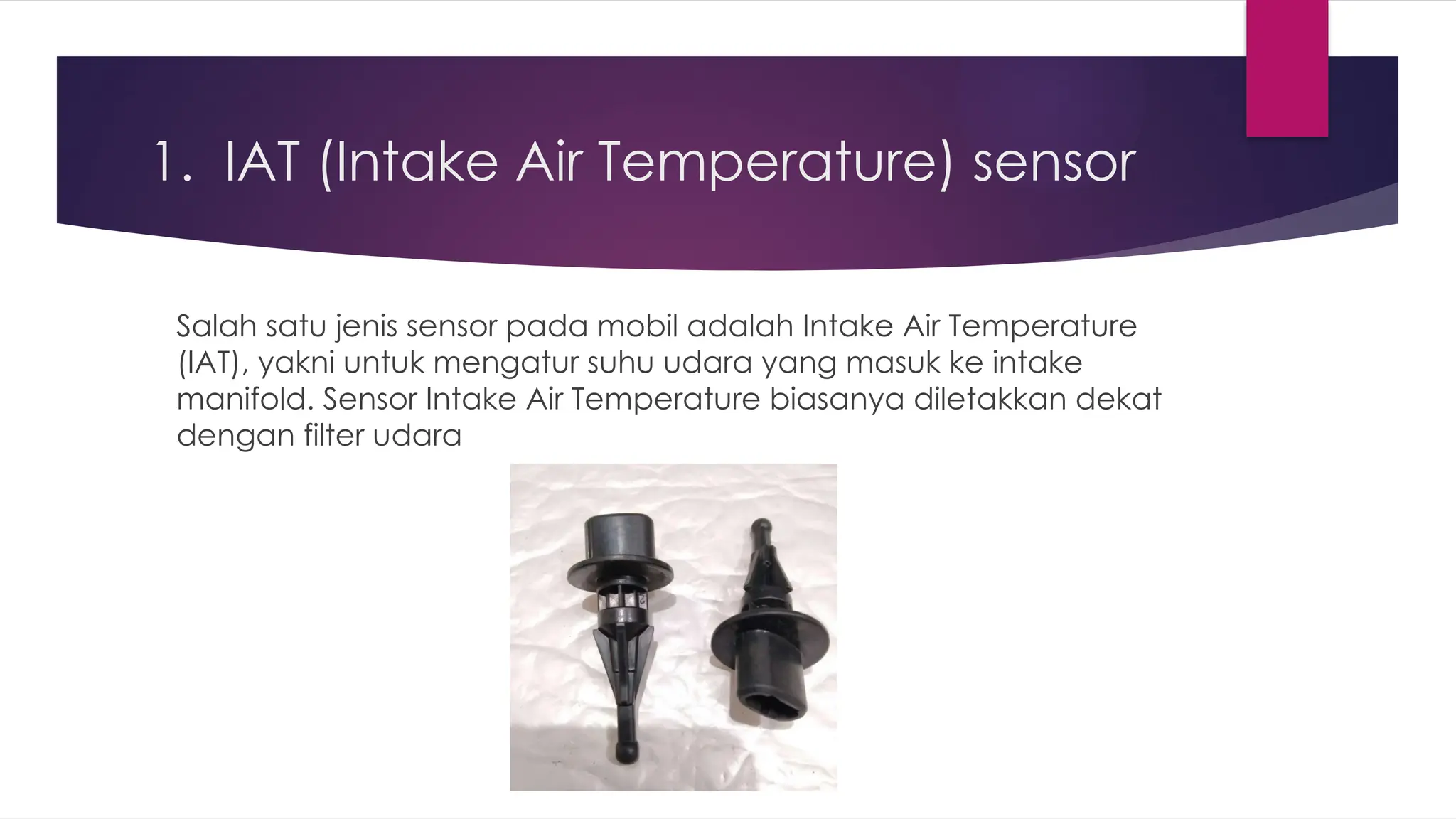 jenis jenis sensor pada kendaraan mobill | PPTX