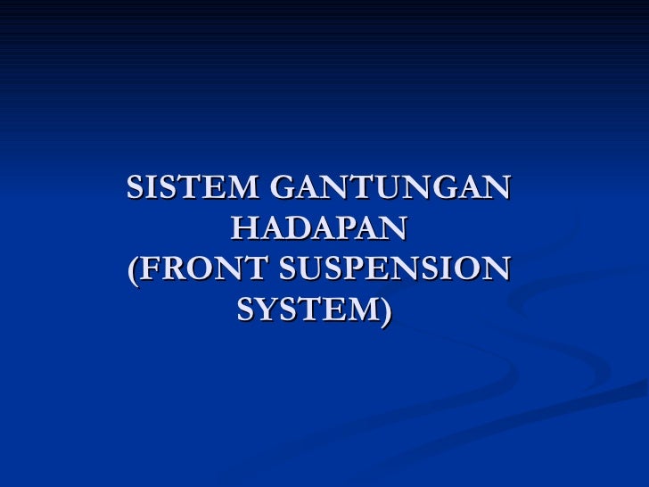 Jenis sistem perdagangan