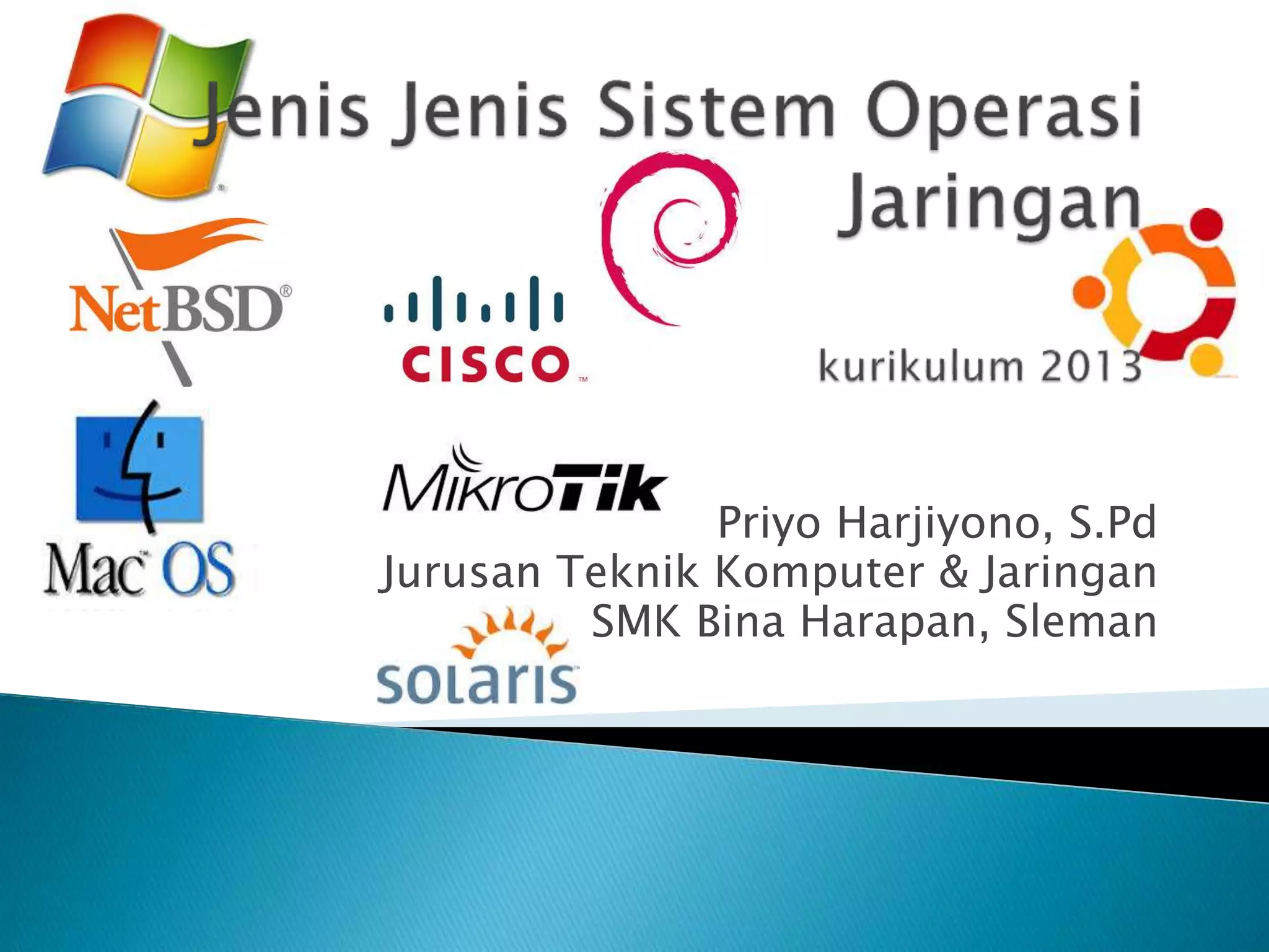 Jenis jenis sistem operasi jaringan | PPT