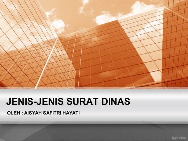 Jenis jenis surat dinas