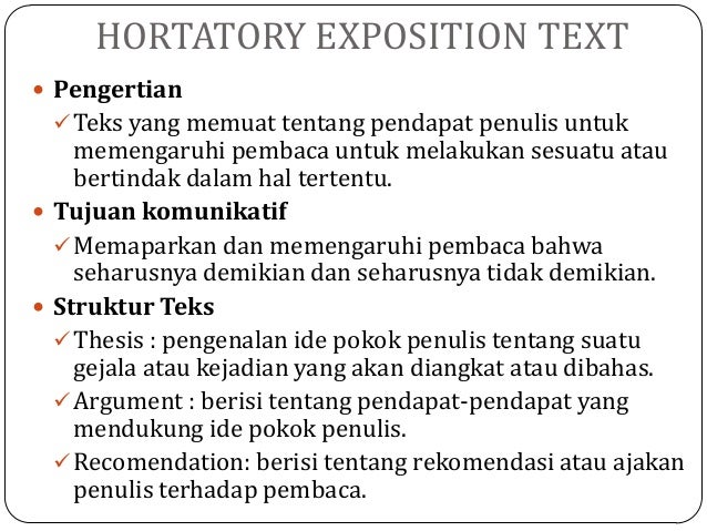 Contoh Hortatory Exposition Text Tentang Ujian Nasional 