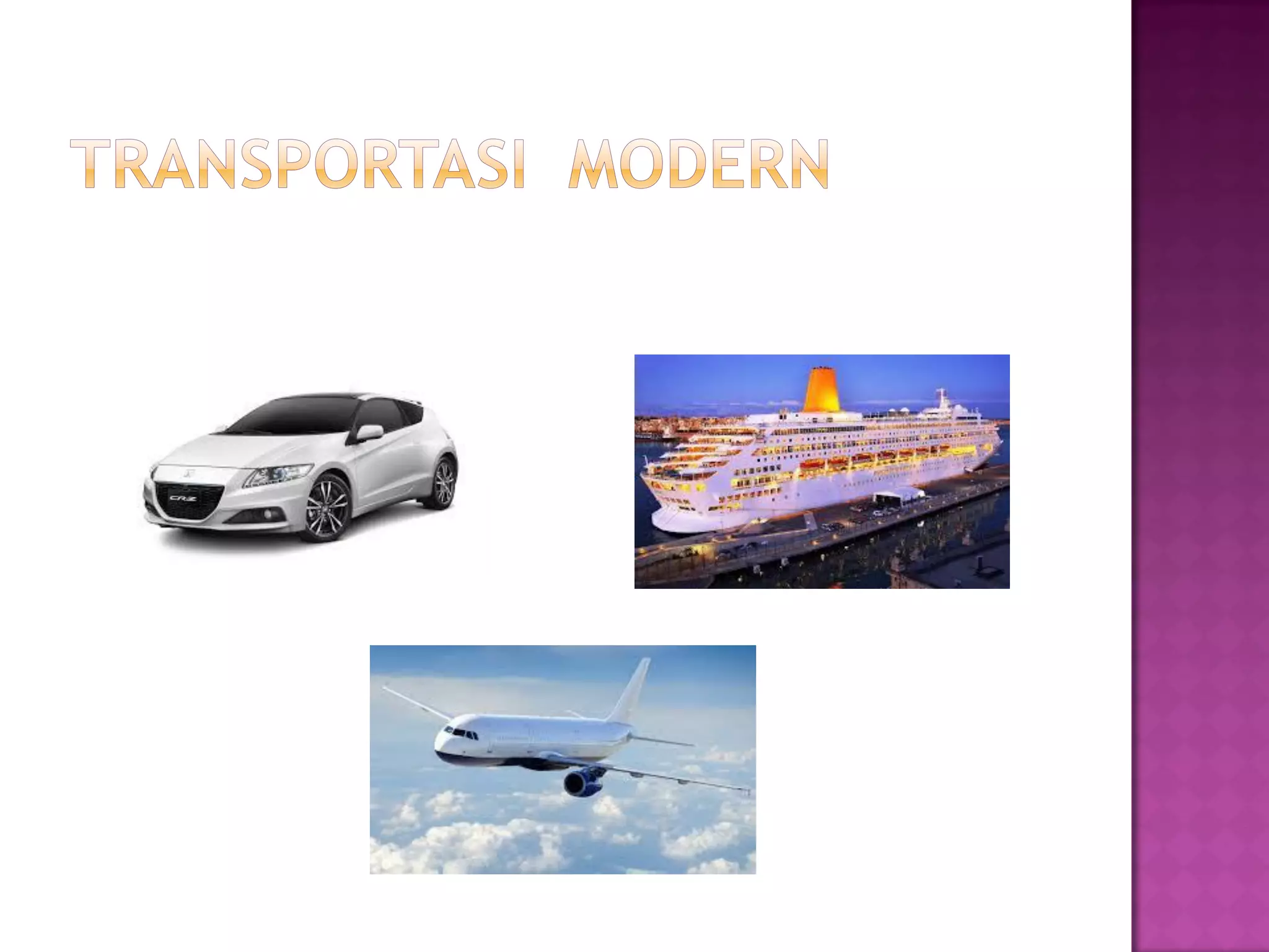 Jenis-jenis transportasi darat