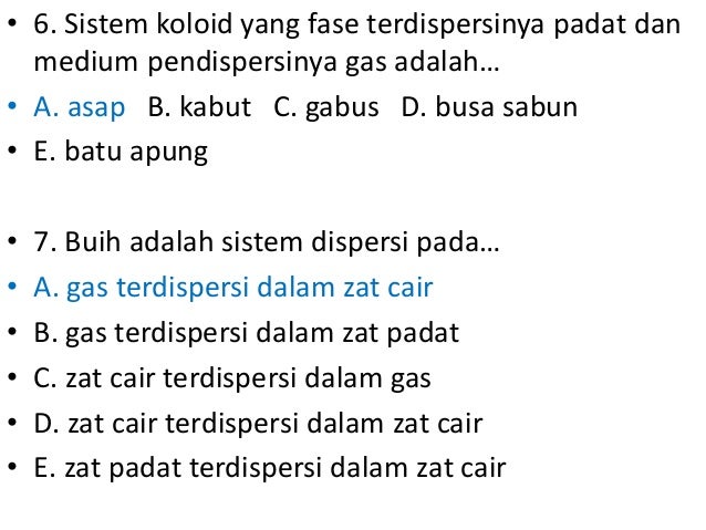 Jenis Koloid Dan Contohnya Jenis Koloid Dan Contohnya