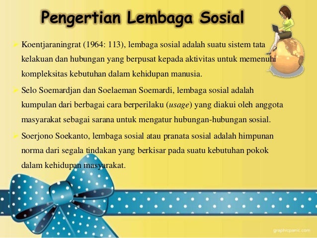 Bab 3 Sub Bab Lembaga Sosial