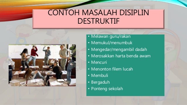 contoh masalah disiplin pelajar