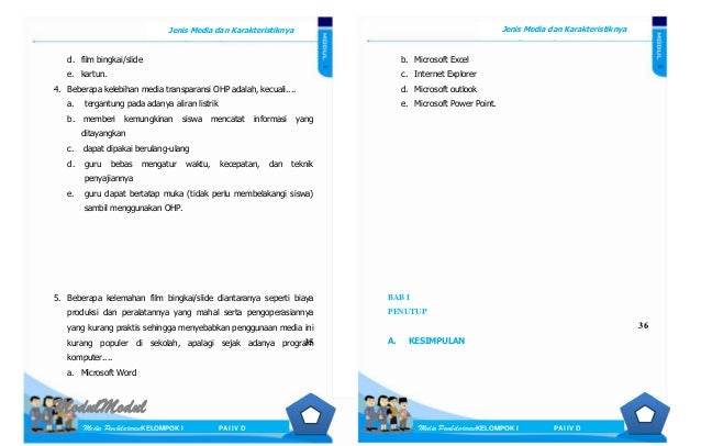 Jenis media dan karakteristiknya