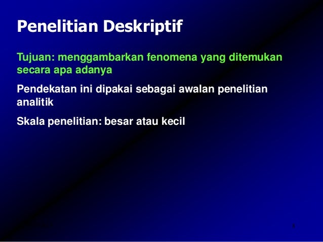 Jenis penelitian Jenis penelitian