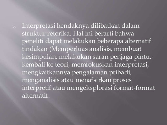Jenis penelitian kualitatif etnografi