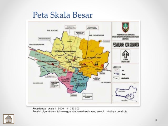 sebutkan 5 peta berdasarkan skalanya