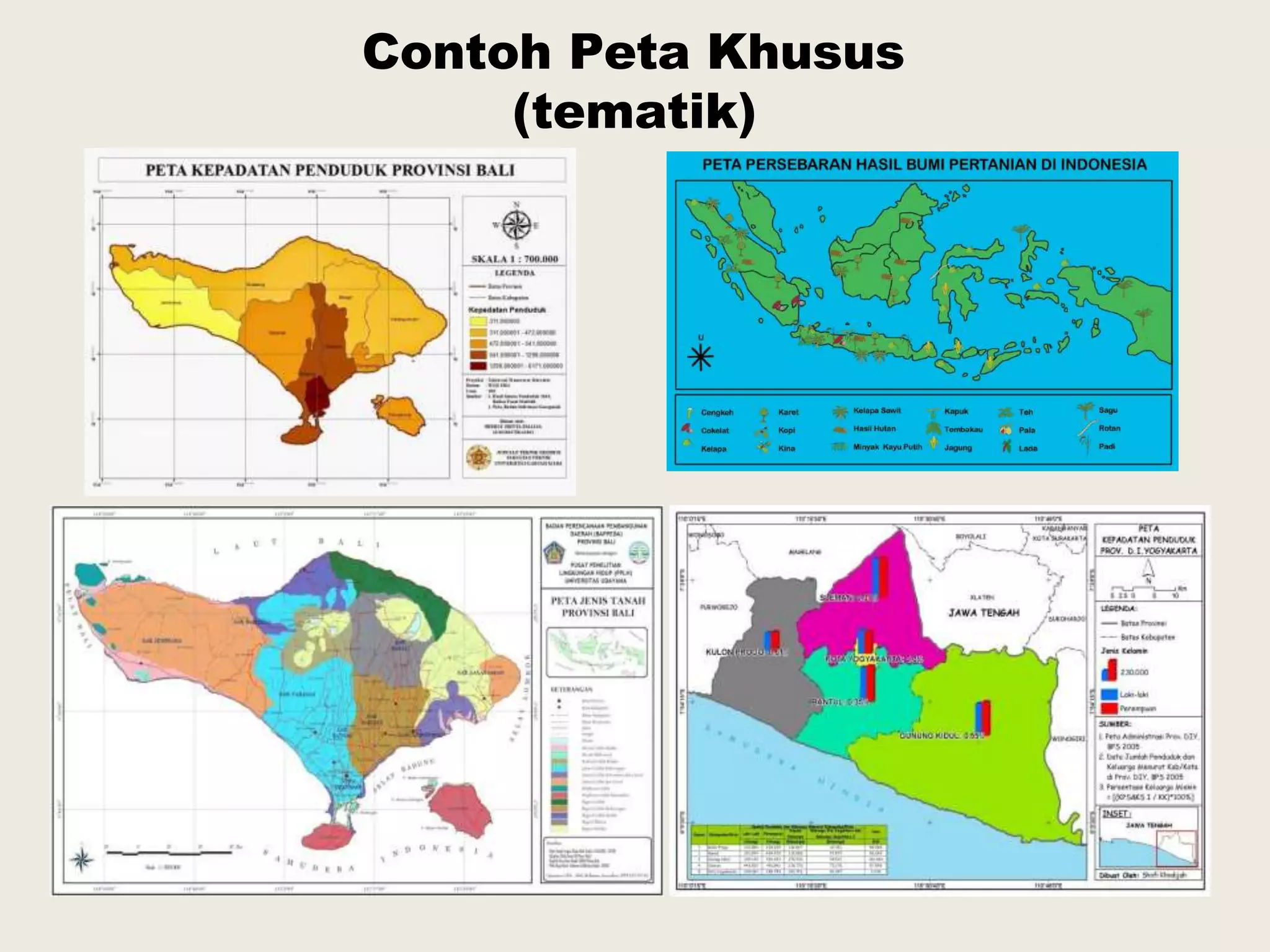 Berbagai jenis peta