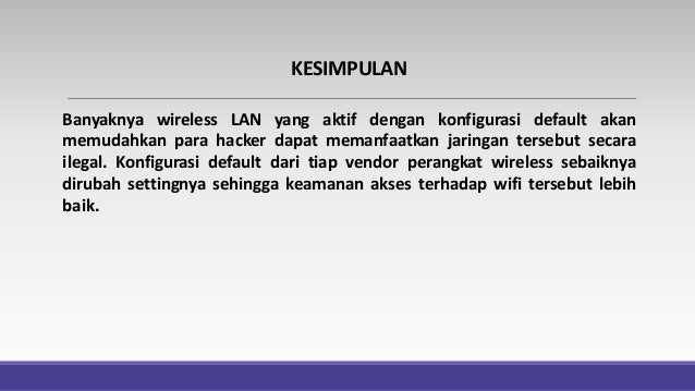 Jenis Sistem Keamanan Pada Jaringan Nirkabel
