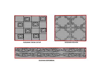 Jenis susunan  motif