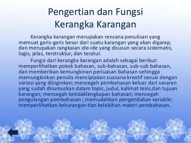 Jenis tulisan dan kerangka karangan