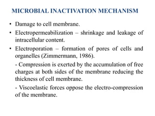 Effect of non thermal processing methods on microwrganisms | PPTX