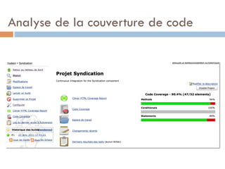 Analyse de la couverture de code
 
