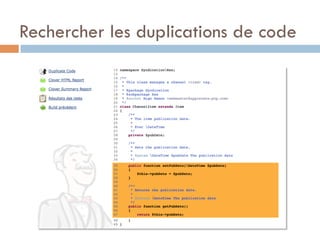 Rechercher les duplications de code
 