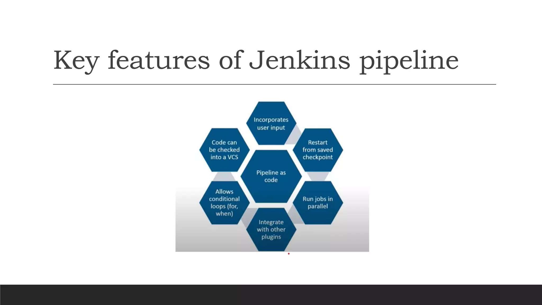 Key features of Jenkins pipeline
 