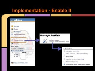 Jenkins project based authorization | PPTX