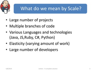 Jenkins scaling best practices | PPT