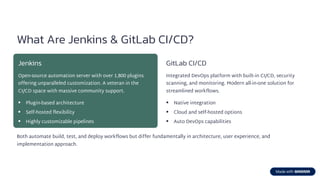 Jenkins vs. GitLab CI/CD: The Best Automation Tool for 2025 | PDF