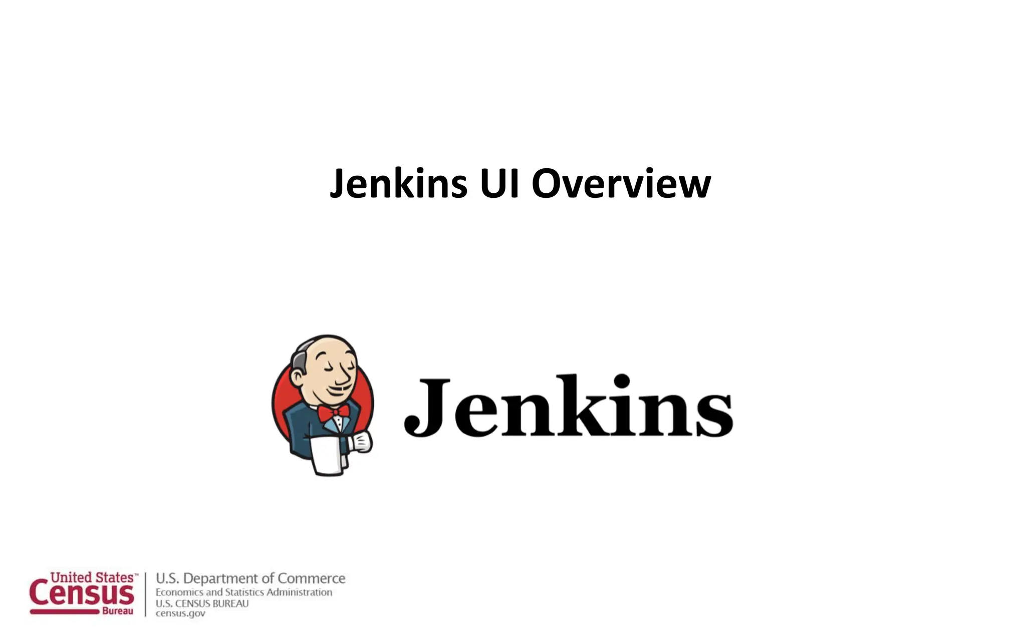 Jenkins UI Overview
 
