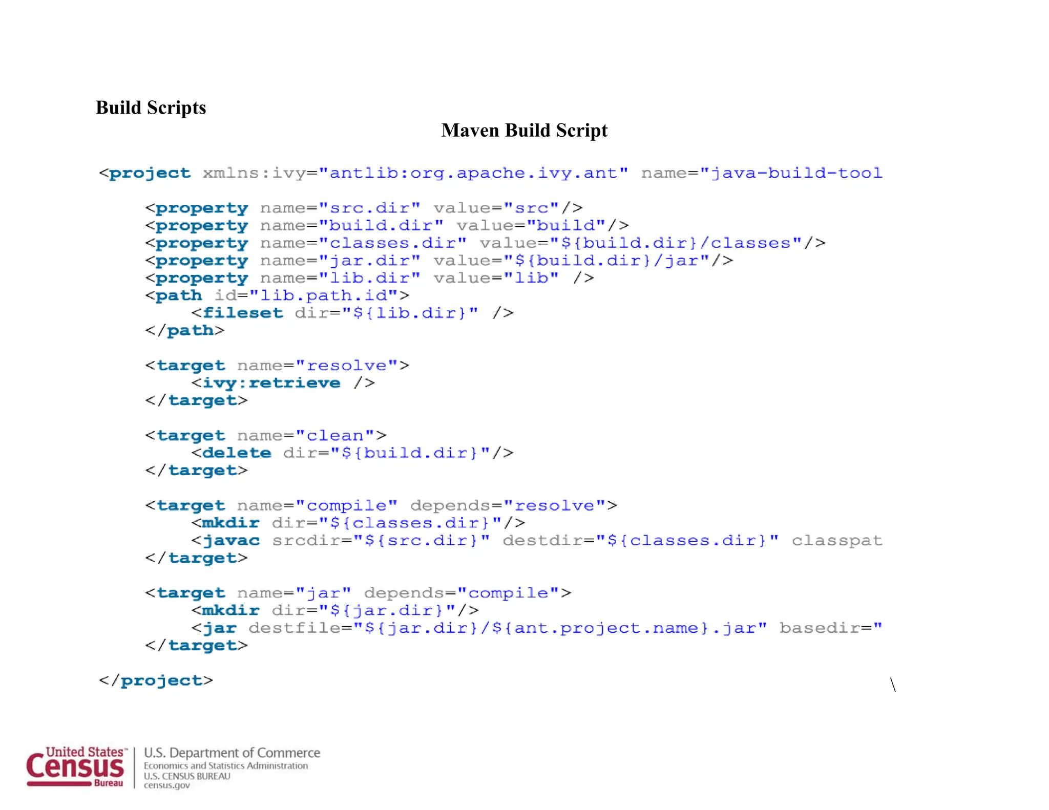 Build Scripts
Maven Build Script

 
