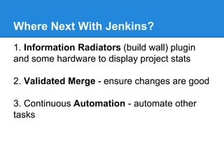 Jenkins CI presentation | PPTX