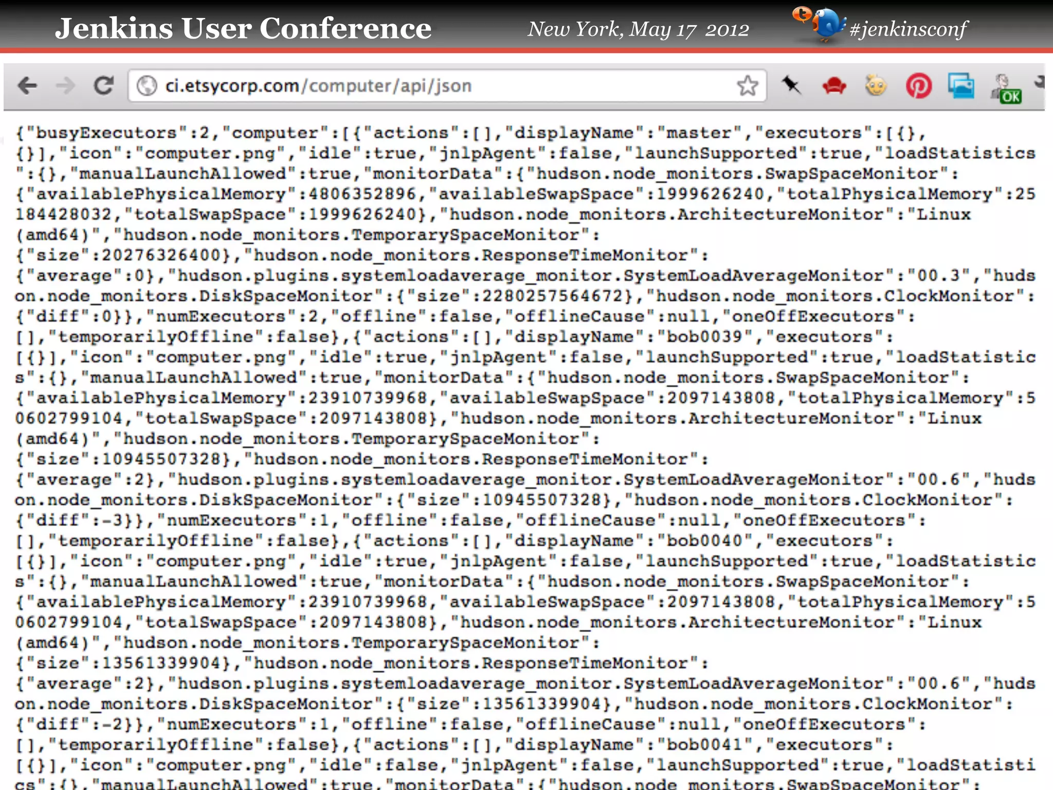 Jenkins User Conference   New York, May 17 2012   #jenkinsconf
 