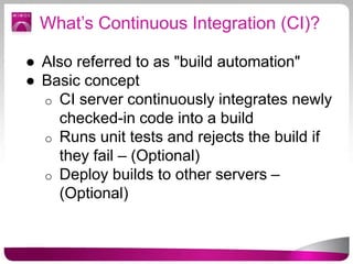 Jenkins for java world | PPTX