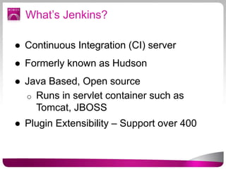 Jenkins for java world | PPTX