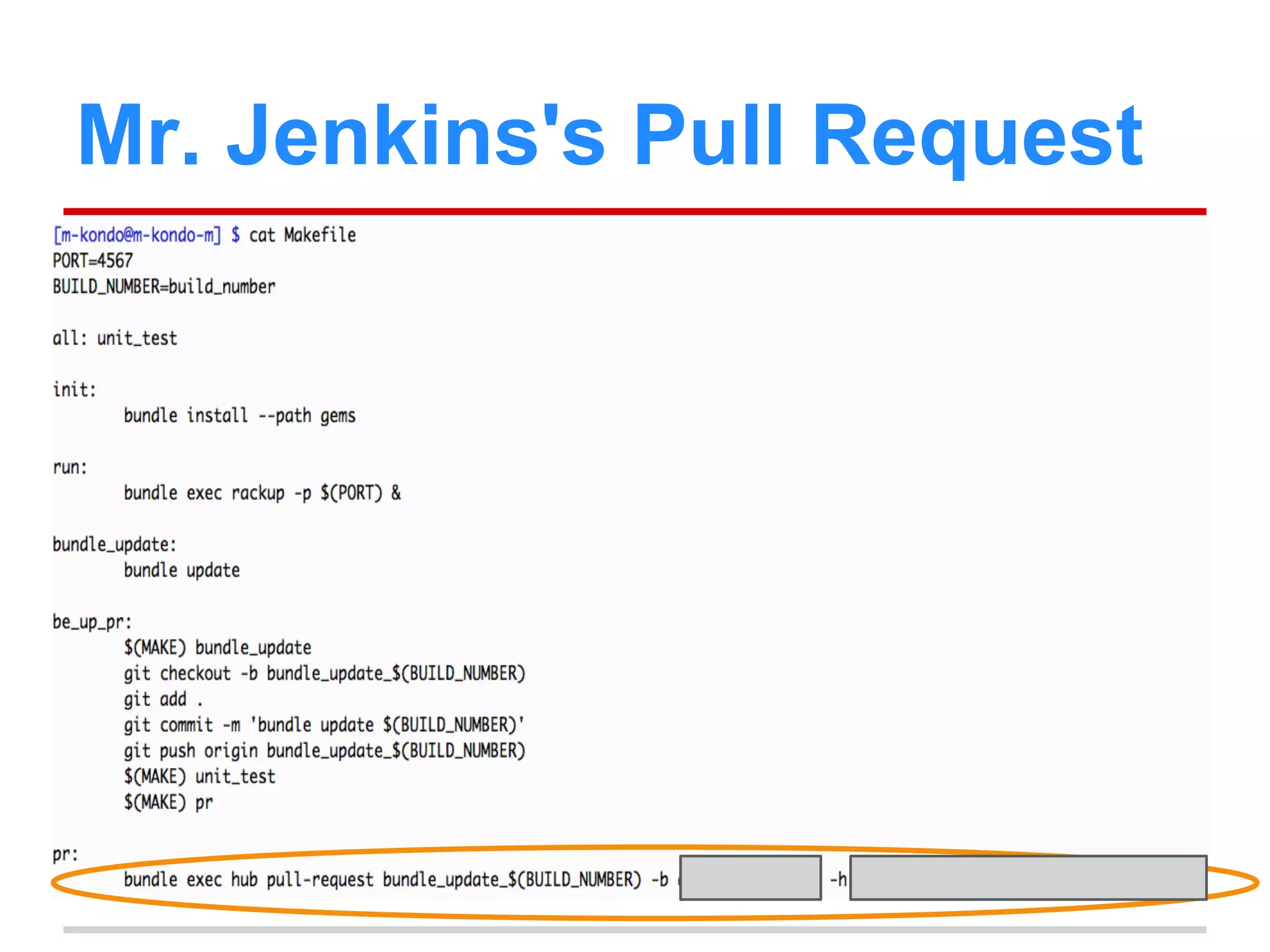 Mr. Jenkins's Pull Request
 