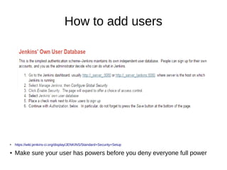 Jenkins 101: Getting Started | PDF