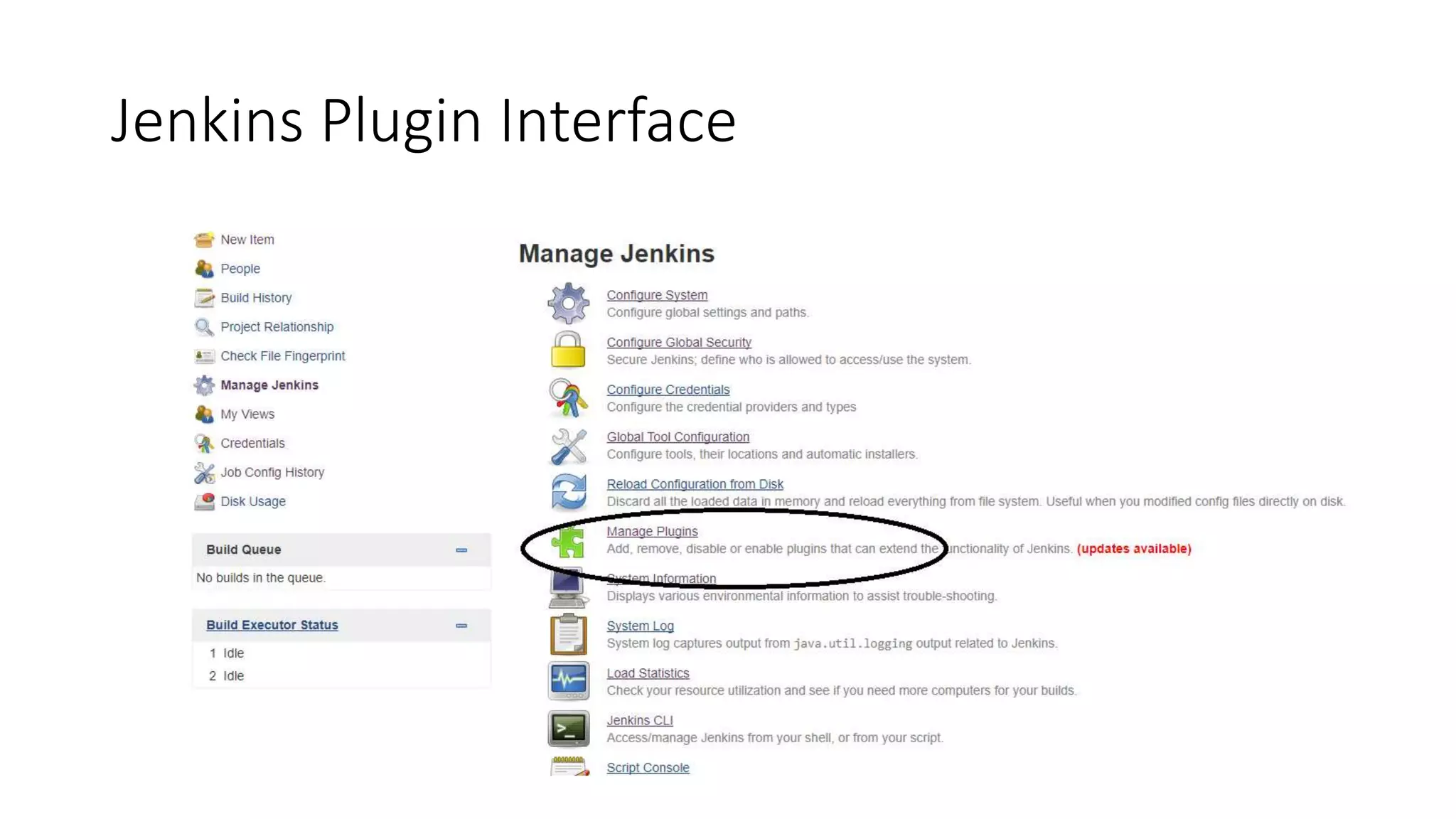 Jenkins Plugin Interface
 