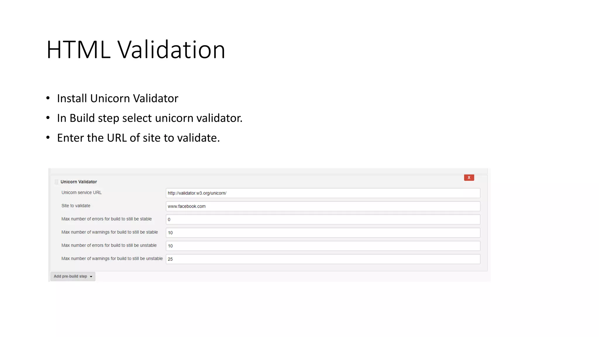 Junit report (Contd)
 