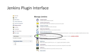 Jenkins Plugin Interface
 