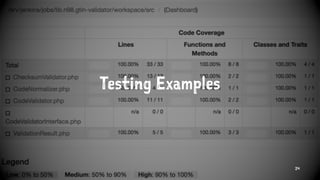 Testing Examples
24
 