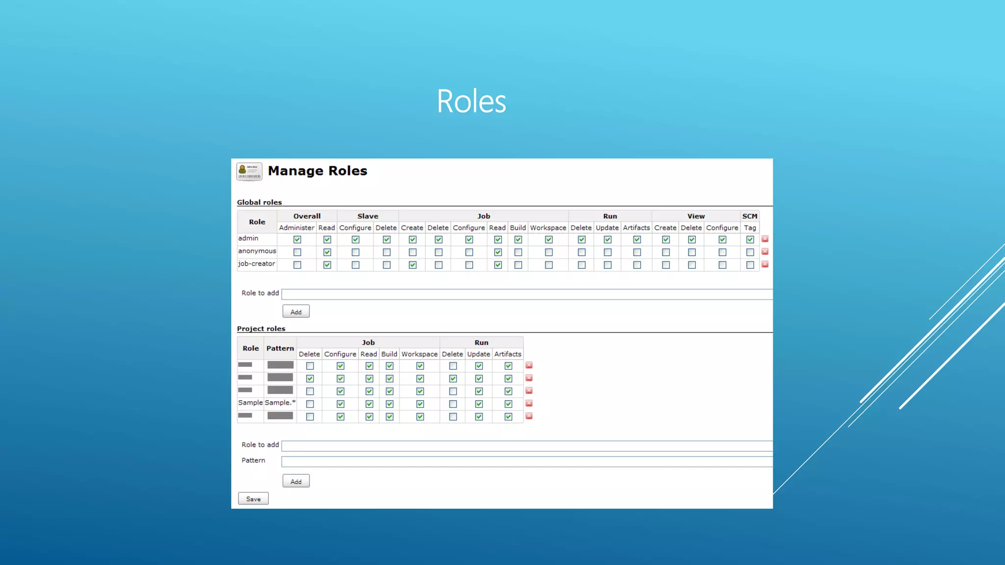 Roles
 
