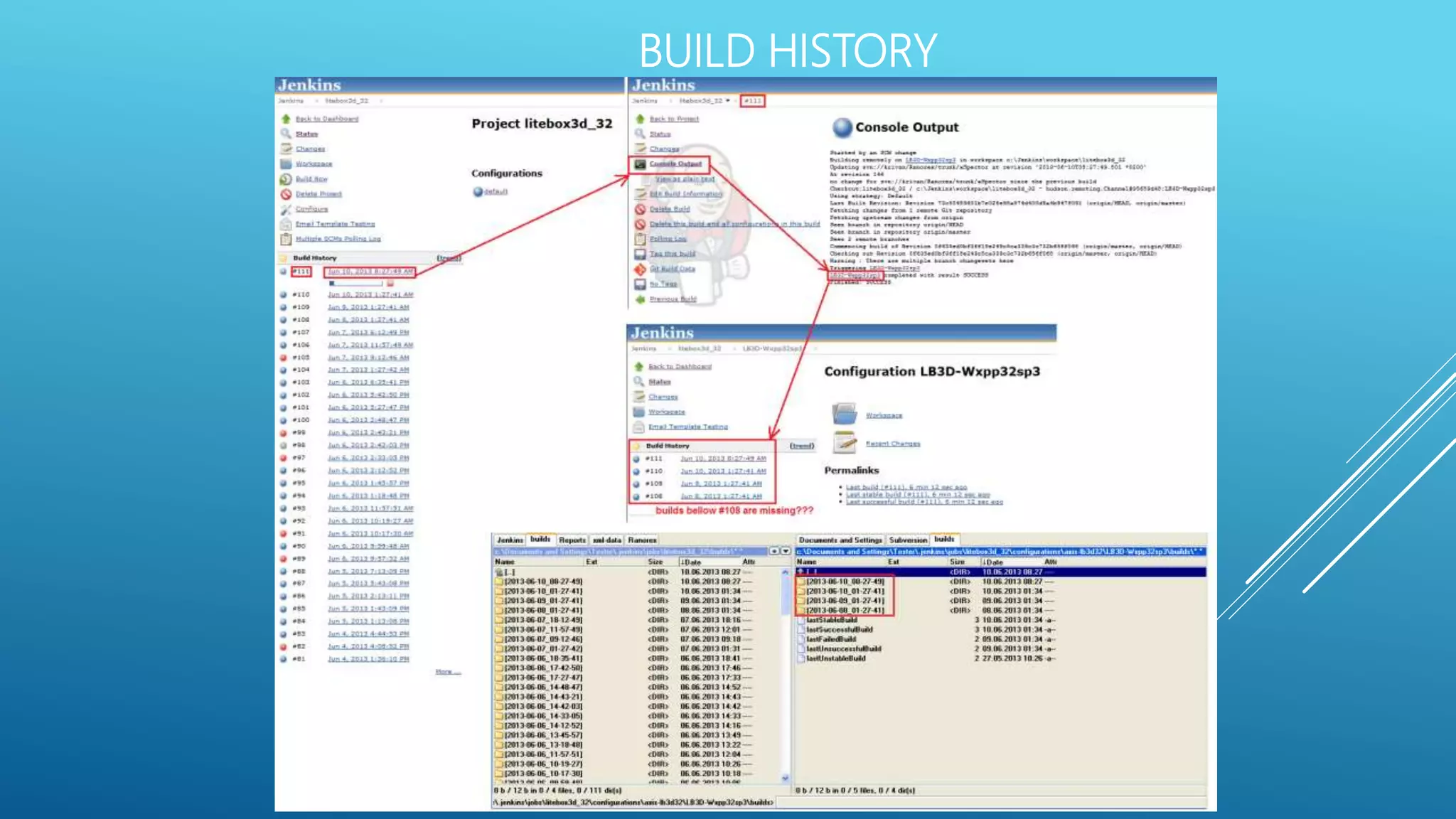 BUILD HISTORY
 