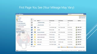 First Page You See (Your Mileage May Vary)
 