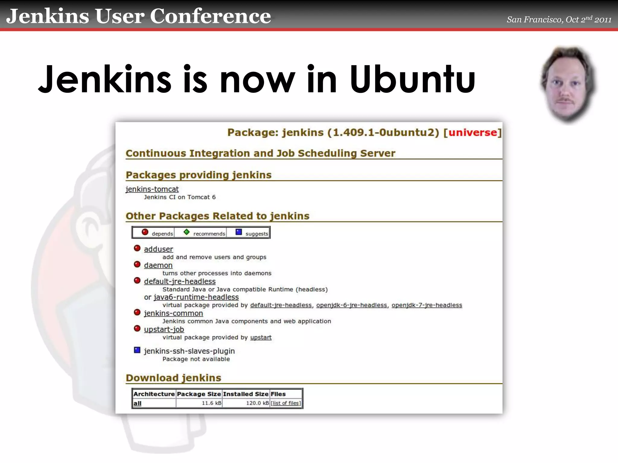 Jenkins is now in Ubuntu