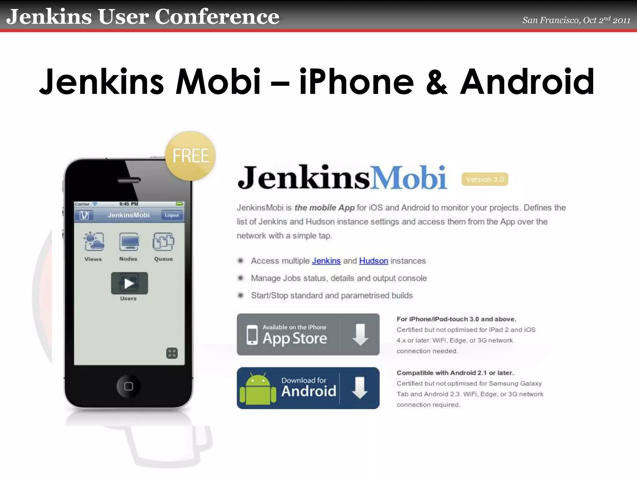 Jenkins Mobi – iPhone & Android