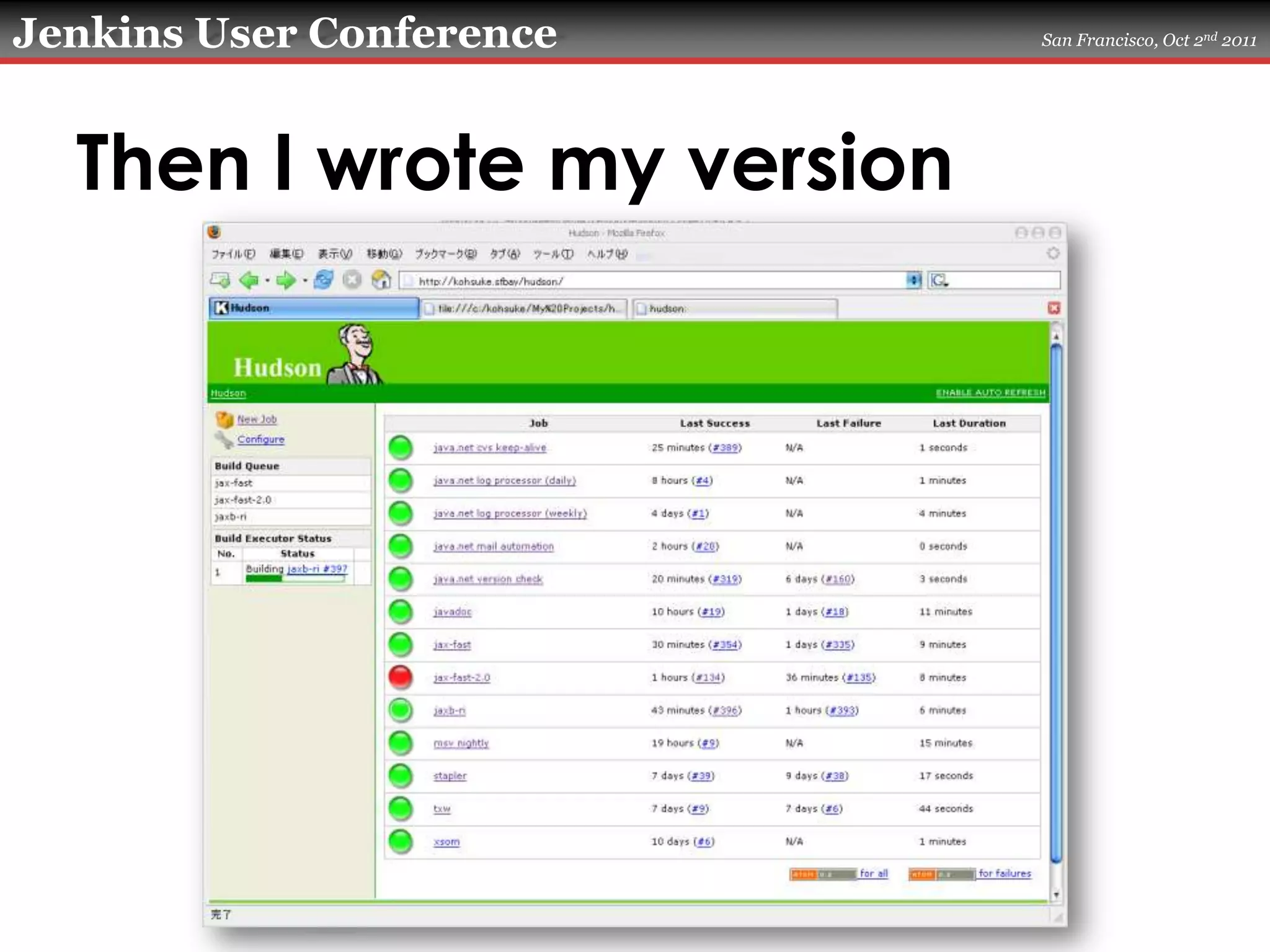 Then I wrote my version